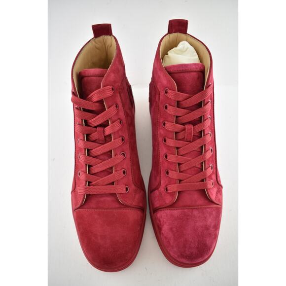 Christian Louboutin Mens Louis Orlato Flat Persan Pink High Top Sneaker 42 9 - Picture 6 of 12